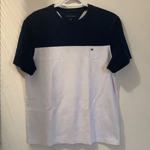 Tommy Hilfiger White/Navy T Shirt T-Shirt